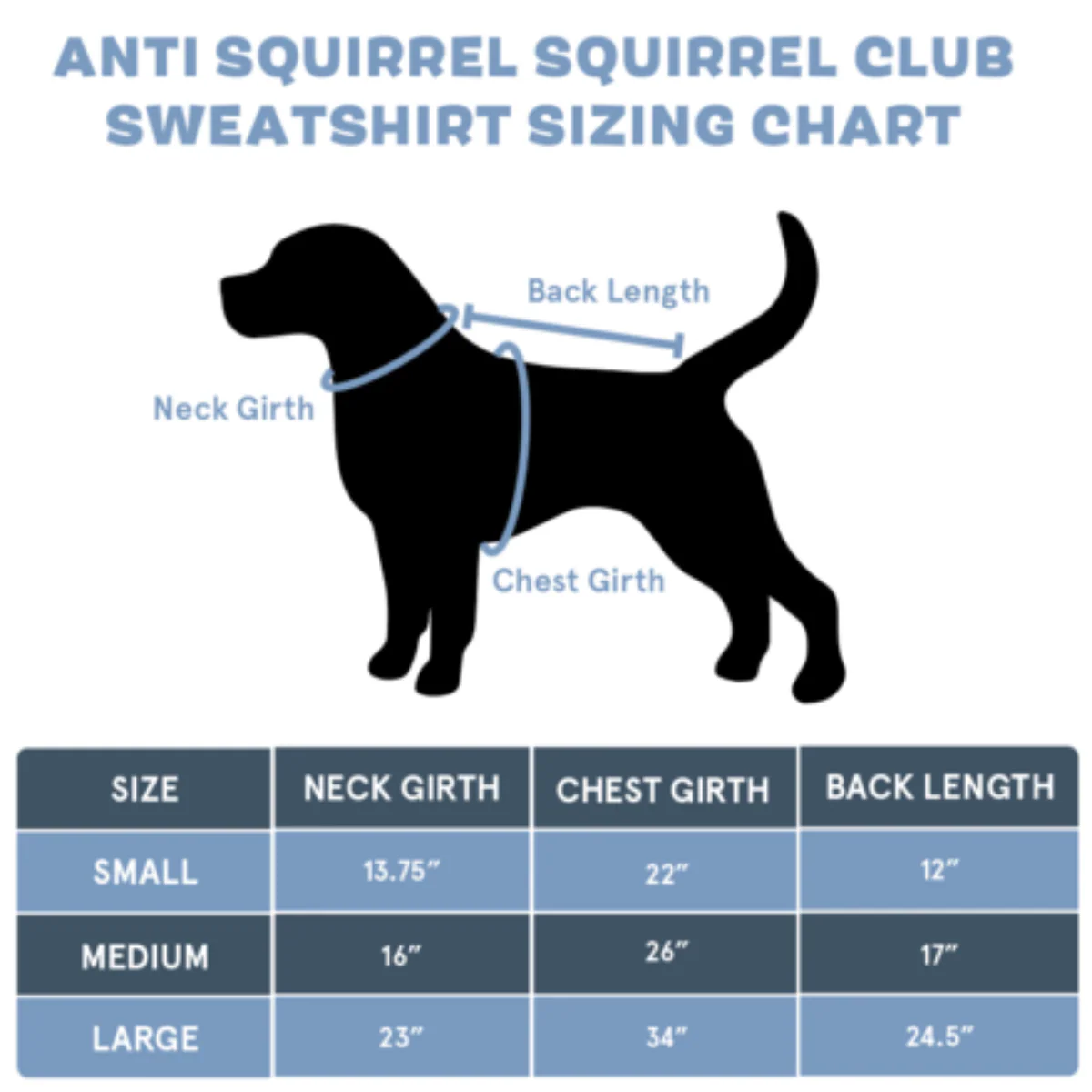 Anti-Squirrel Squirrel Club Dog Sweatshirt - Image 4