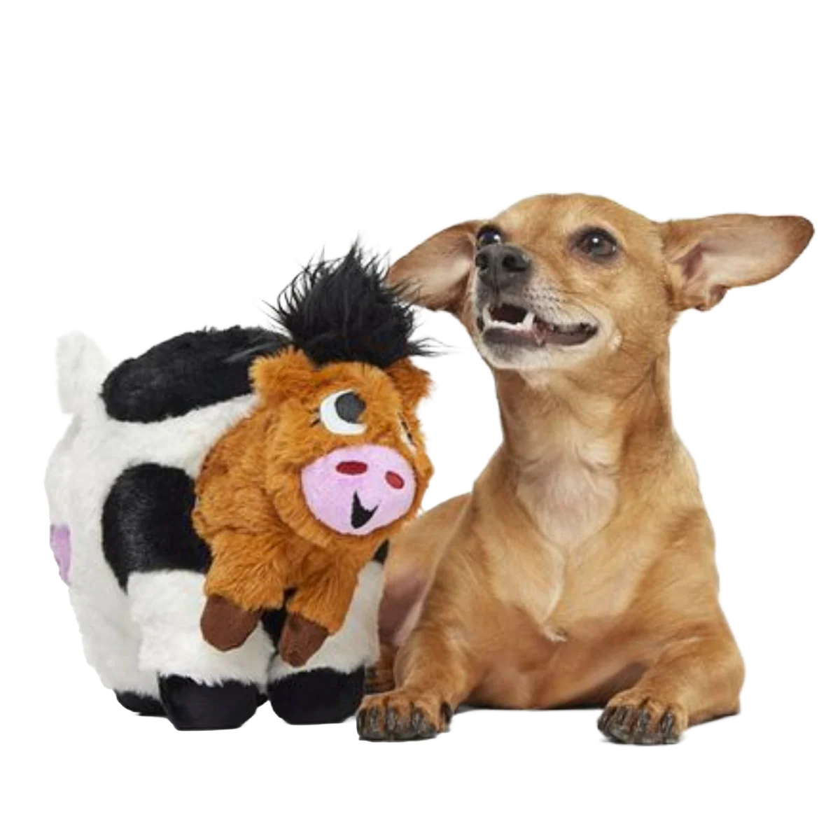 Bertha the Cow Plush Tug + Extra-Large Dog Toy - Image 5