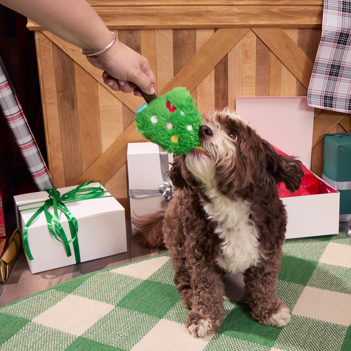 Christmutts Tree Plush Tug Dog Toy - Image 4