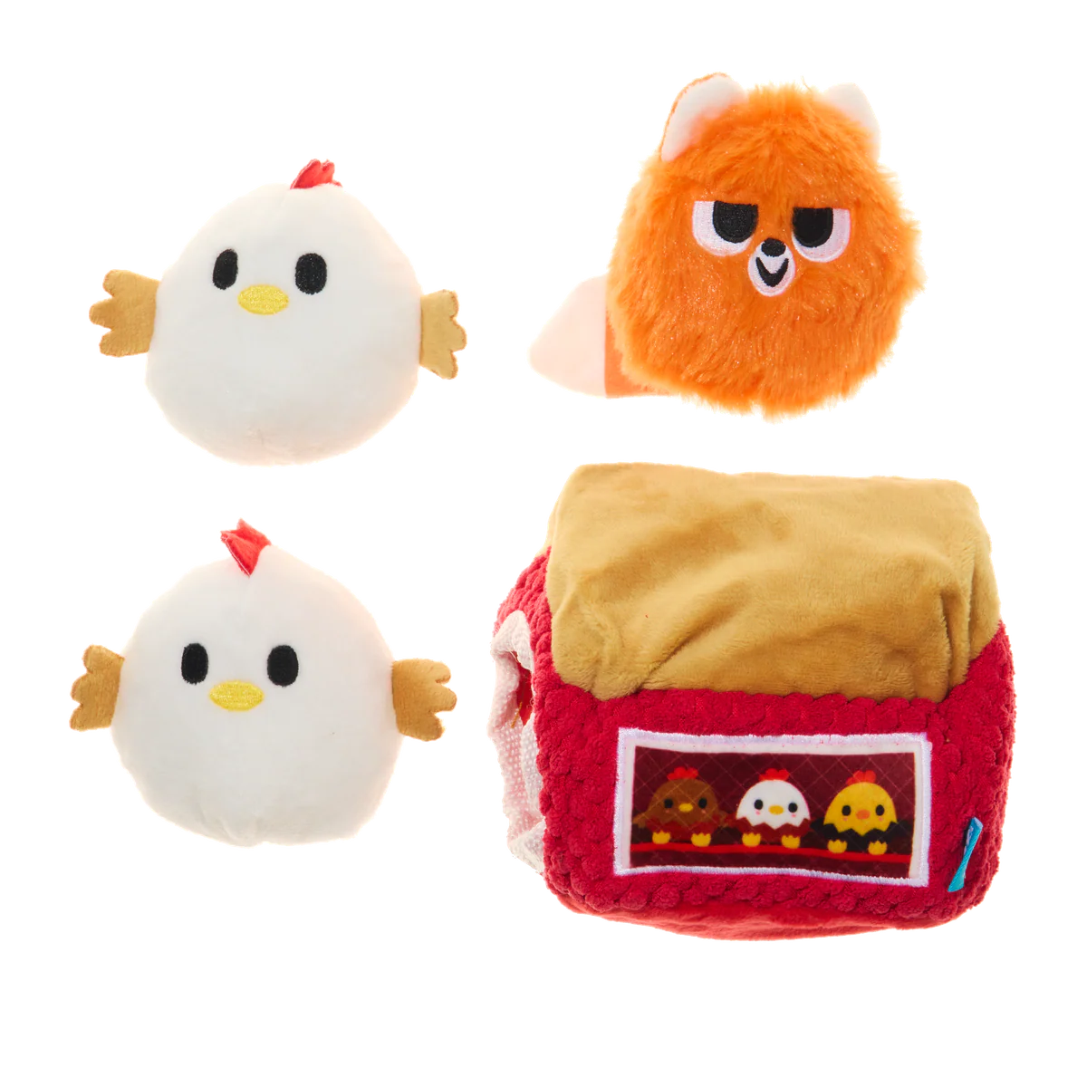 Hen Party Plush Multi-Part + Enrichment Dog Toy - Image 3