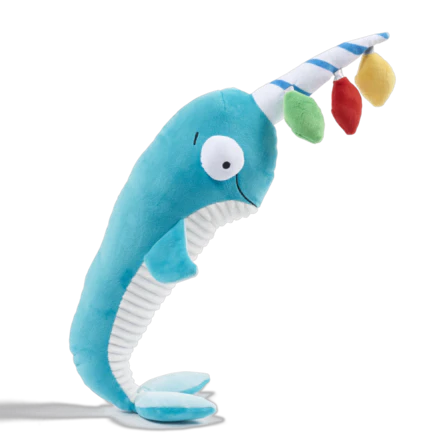 Deck the Narwhal Plush XXL Dog Toy