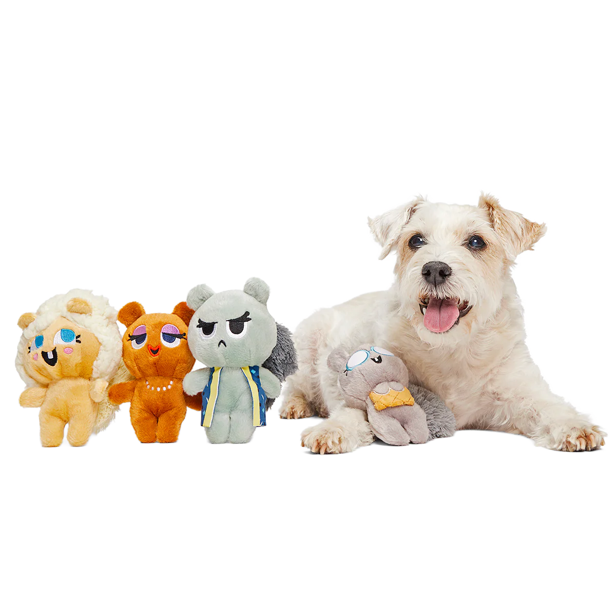 Golden Squirrels Plush Multi-Part Dog Toy - Image 3