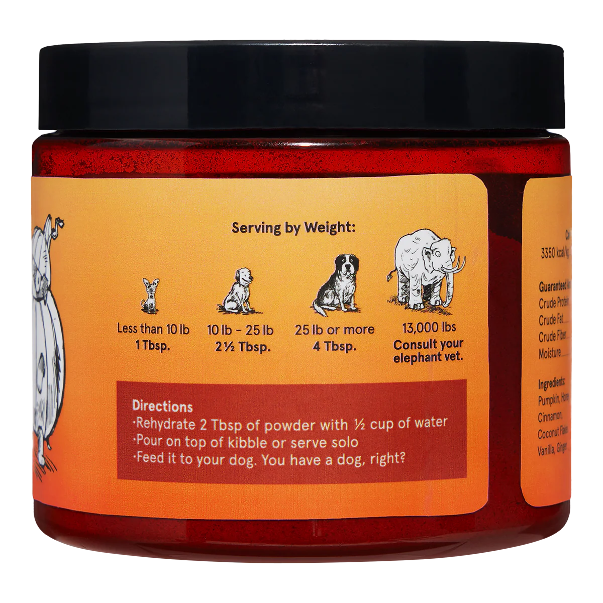 Pumpkin Spice, And Everything Nice Vegetarian Dog Food Meal Topper, 6.1 oz - Image 9