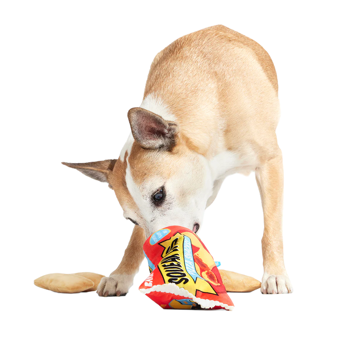 Squeak Lovers Pizza Snacks Plush Multi-Part + Enrichment Dog Toy - Image 5