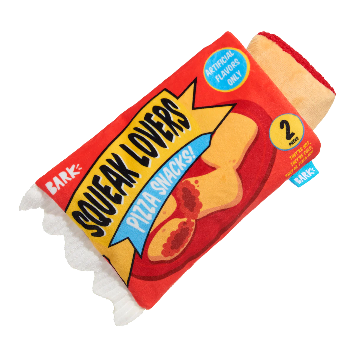Squeak Lovers Pizza Snacks Plush Multi-Part + Enrichment Dog Toy - Image 7
