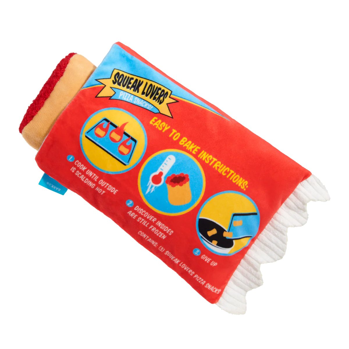 Squeak Lovers Pizza Snacks Plush Multi-Part + Enrichment Dog Toy - Image 8