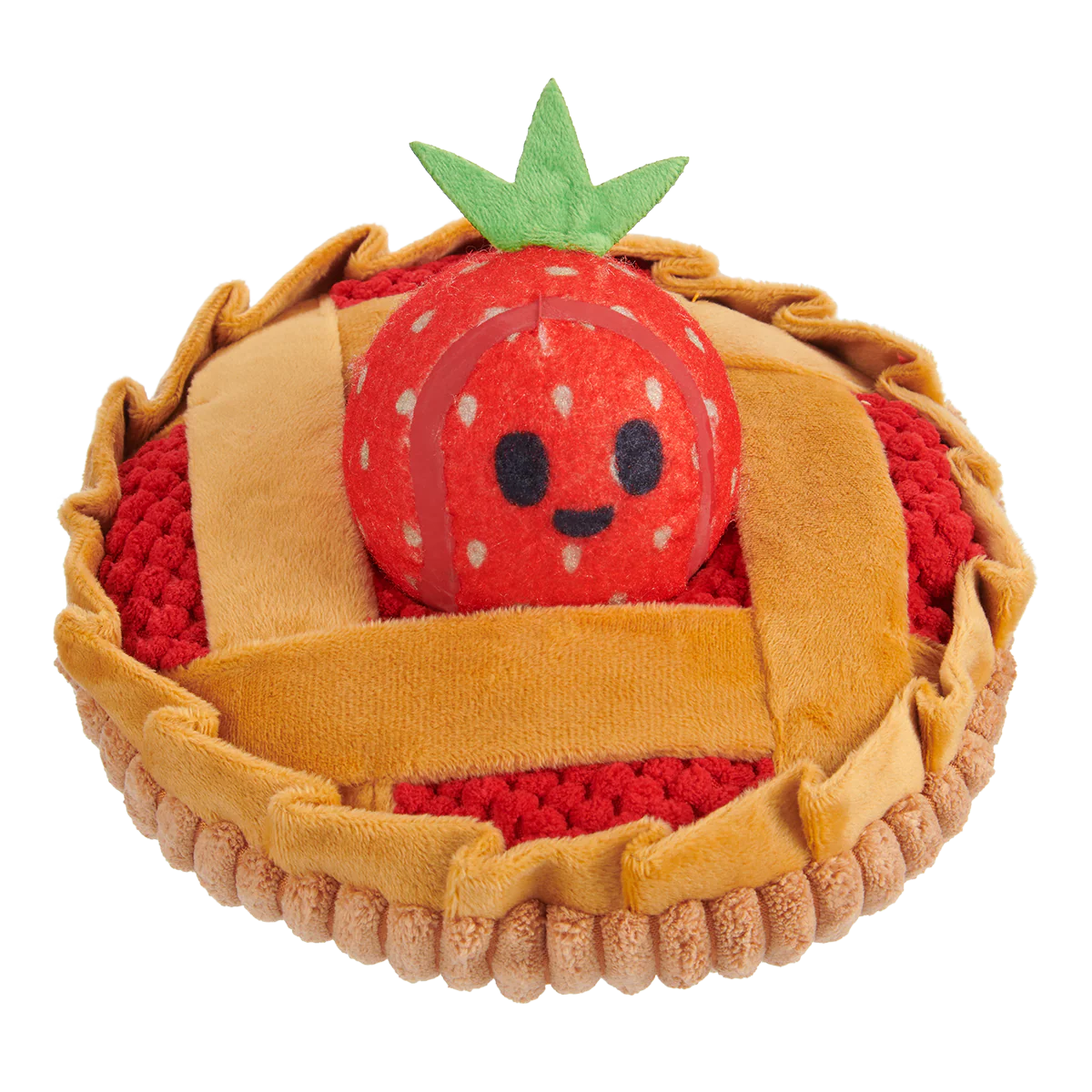 Strawberry Pie Plush Multi-Part + Enrichment Dog Toy - Image 8