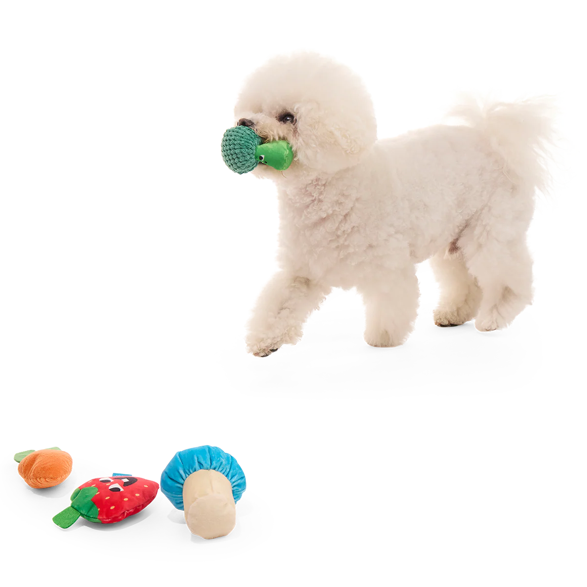 Veggie Patch Pals Plush Multi-Part Dog Toy - Image 5